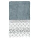 Authentic Hotel and Spa 100% Turkish Cotton Aiden White Lace Embellished Hand Towel - Teal