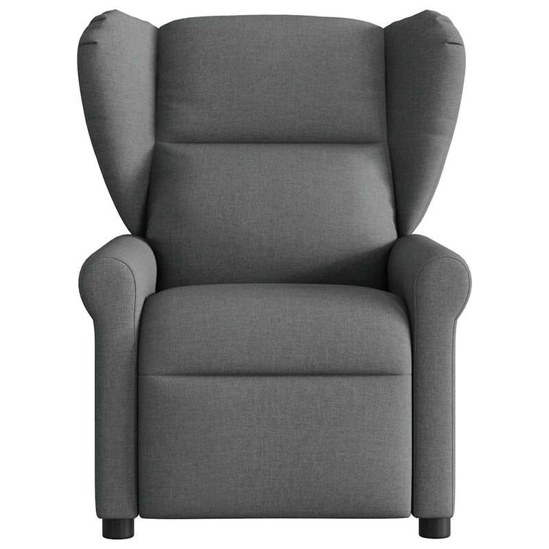 vidaXL Massage Recliner Chair Dark Grey Fabric