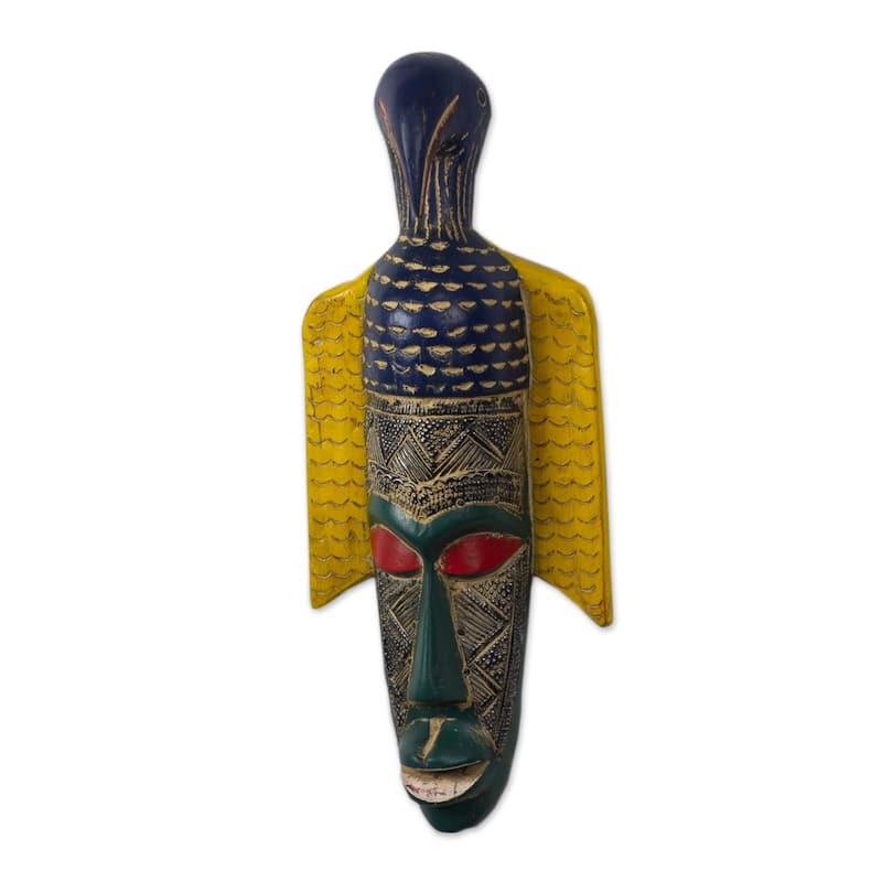Novica Handmade Ganyo African Wood Mask