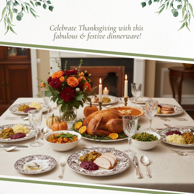 Spode Woodland Dinner Plate Birds Motif - 10.5