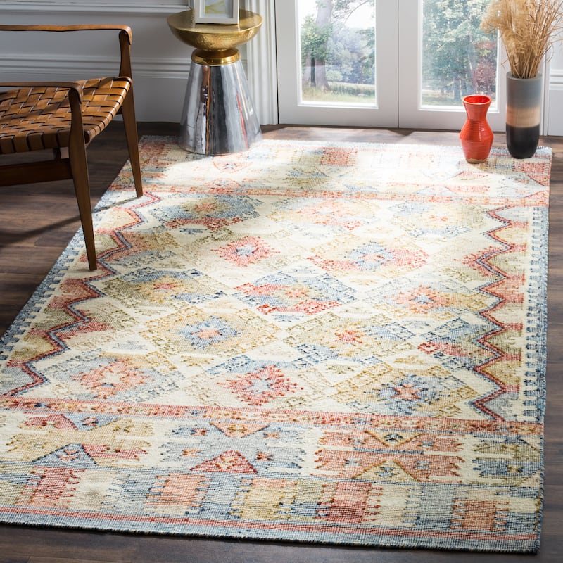 SAFAVIEH Handmade Canyon Erato Boho Tribal Wool Rug - 8' x 10' - Ivory/Multi