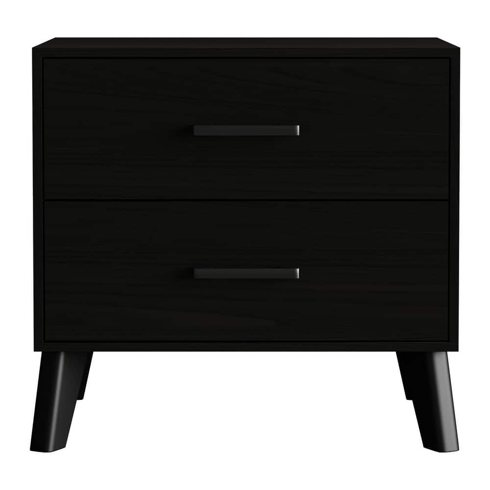 CraftPorch Classic Style 2-Drawers Wooden Nightstand