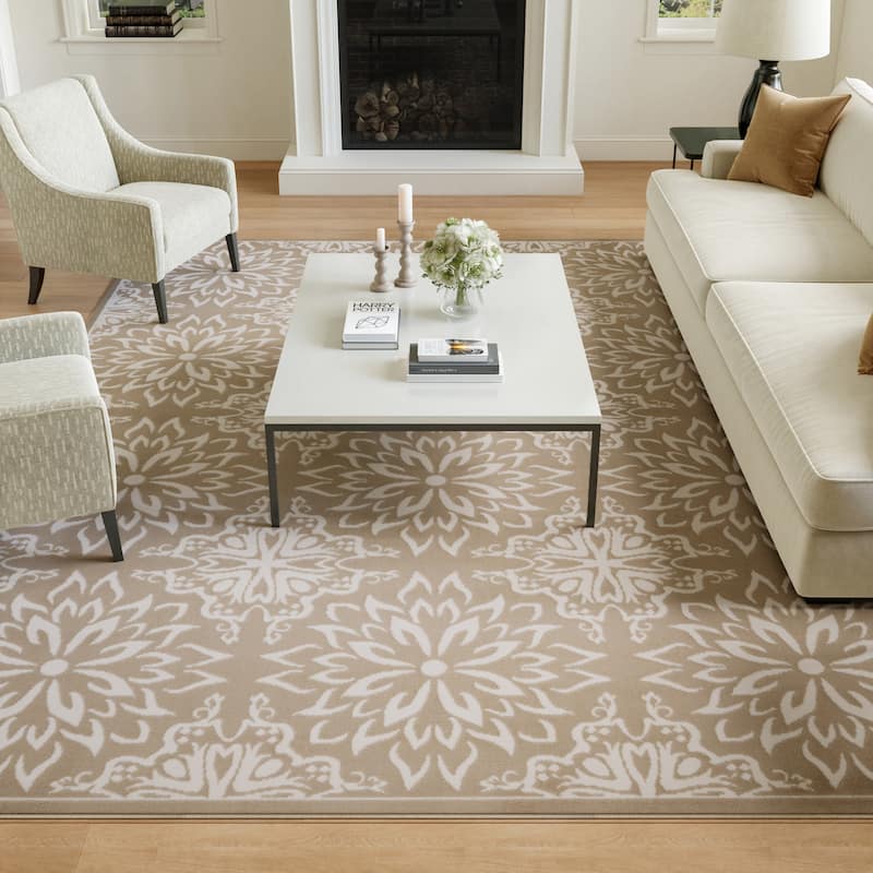 Nourison Jubilant Floral Medallion Area Rug