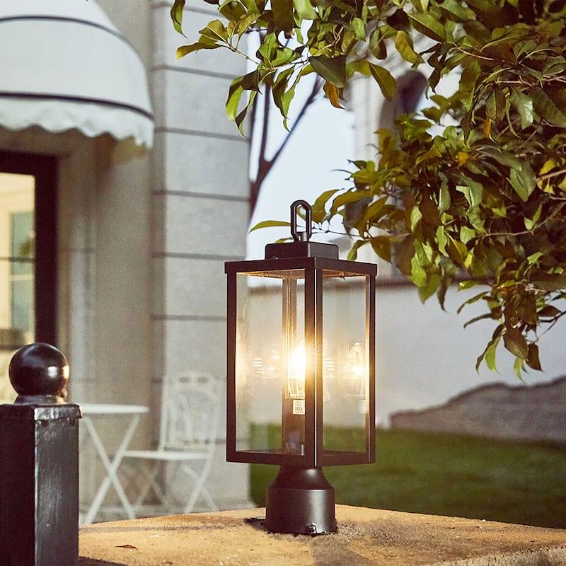 1-Light Outdoor Post Light - 5.12"x5.12"x16.5"