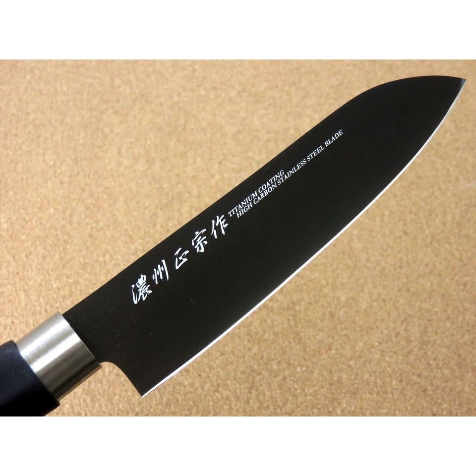 Japanese Titanium Coating Kitchen Small Santoku Knife 5.9