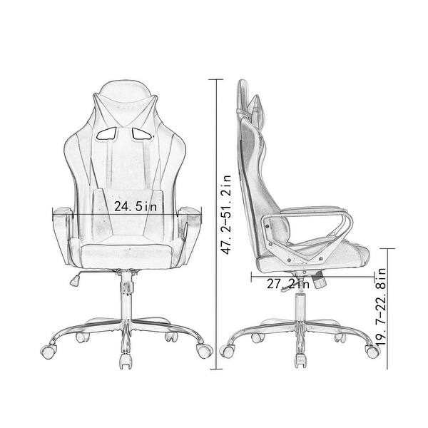 High Back Gaming Chair Pc Chair Computer Racing Chair Overstock 31795560