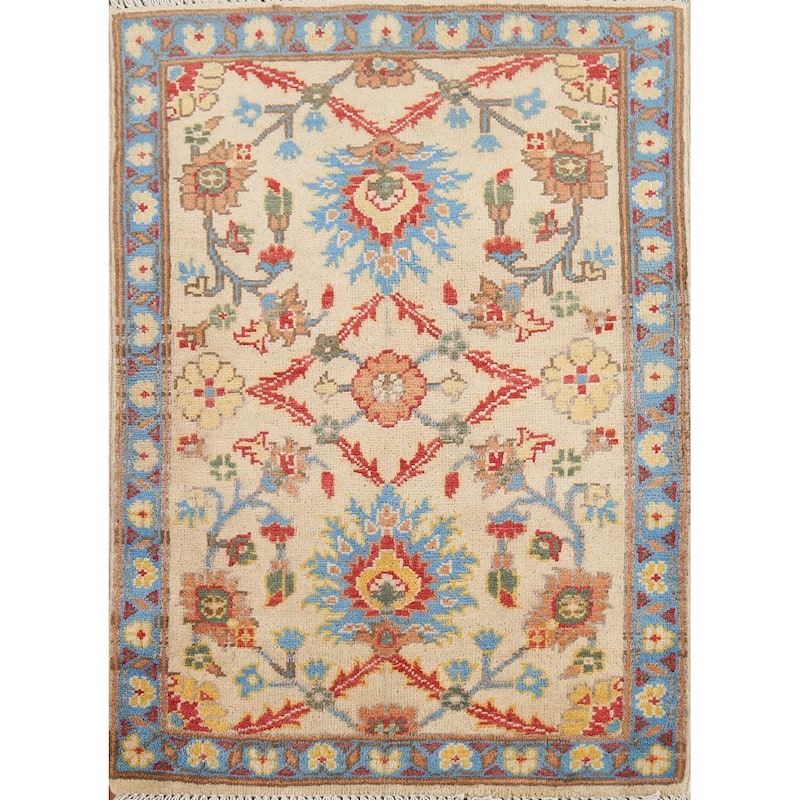 Kazak Oriental Accent Rug Handmade Wool Carpet - 2'1"x 2'10"