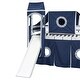 preview thumbnail 18 of 22, Wooden Full Size Loft Bed with Tent and Tower