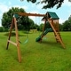 preview thumbnail 3 of 11, Swing-N-Slide Ranger Plus Wood Outdoor Swing Set - Cedar - 11' W x 12' D x 7.67' H