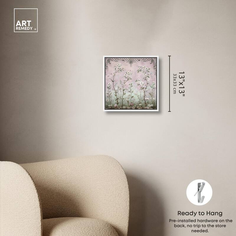 Floral Frieze in Fade Canvas by Art Remedy