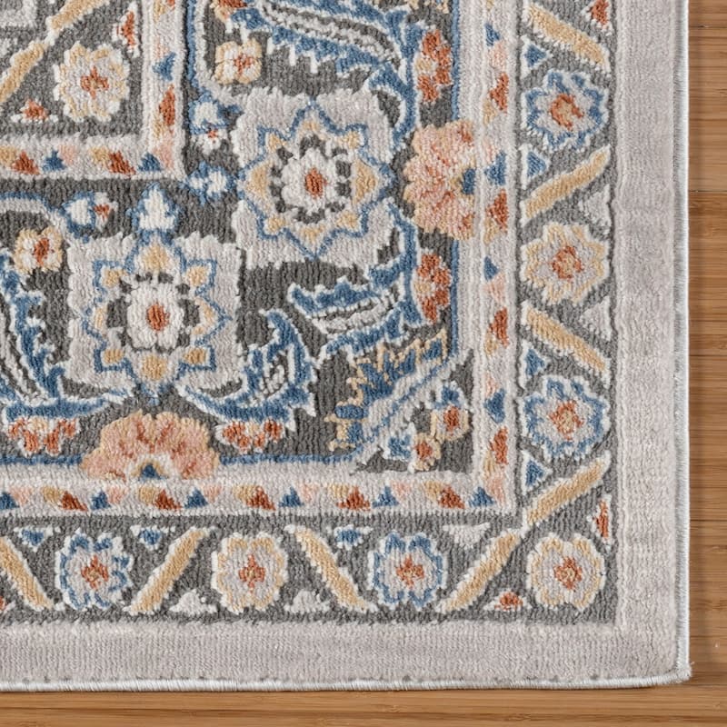 Gertmenian Arlo High Low Transitional Modern Gray Ivory Black Indoor Area Rug Collection