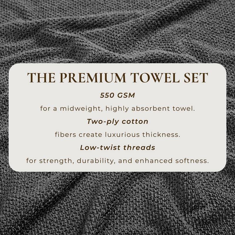 Linery & Co. Luxury Cotton Textured Bath Towel