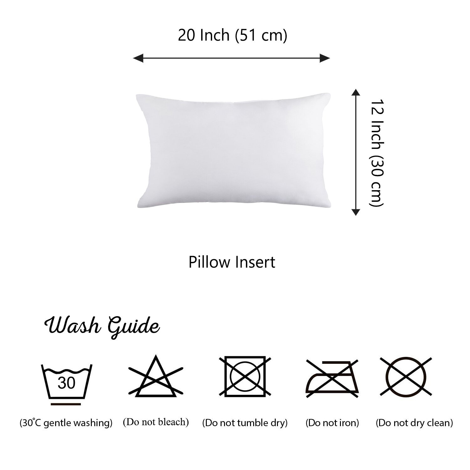 Eco Friendly Set of 2 Throw Pillow Insert with Recycled Poly