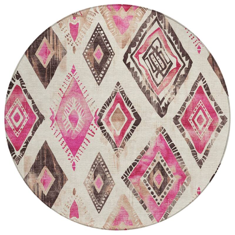 HomeRoots Aztec Transitional Rectangle Outdoor Rug