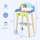 preview thumbnail 5 of 4, Kid's Pretend Barbecue Grill Play Toy BBQ Grill Set w/ Smooth Wheels