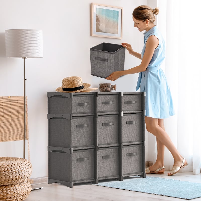 Nestl Cube Storage Organizer for Bedroom - Box Storage Cubby Organizer for Living Room, Office, & Playroom
