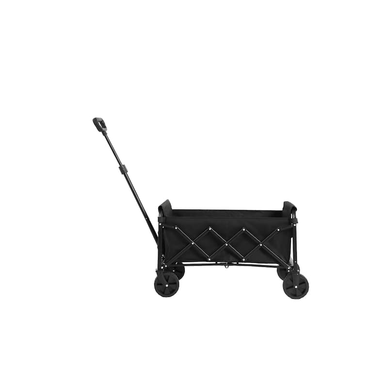 130lbs Capacity 600D Oxford Fabric Lightweight Portable Heavy Duty Collapsible Foldable Wagons with All Terrain Wheels