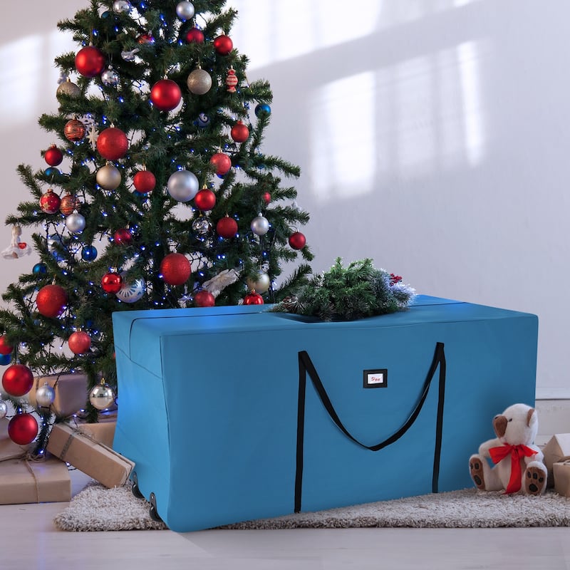 Empyrean Waterproof Christmas Tree Storage Bag for Holiday - Artificial Christmas Tree Box with Handles & Sleek Dual Zipper