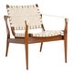 preview thumbnail 20 of 23, SAFAVIEH Couture Dilan Leather Safari Chair - 24.5" W x 30" L x 30" H