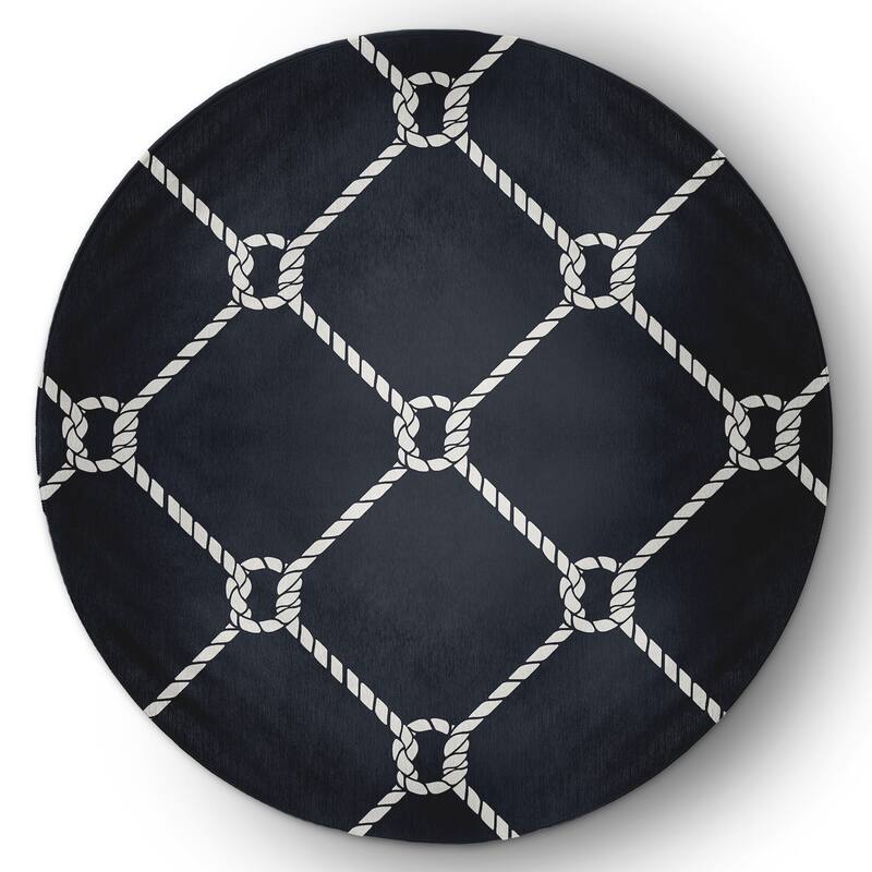 Ahoy Nautical Chenille Rug