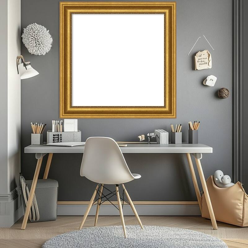Amanti Art Parlor Black Framed Dry Erase Magnetic Board