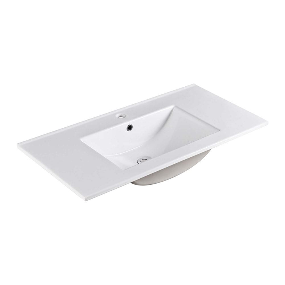 36 in. Single sink Ceramic top-1 hole