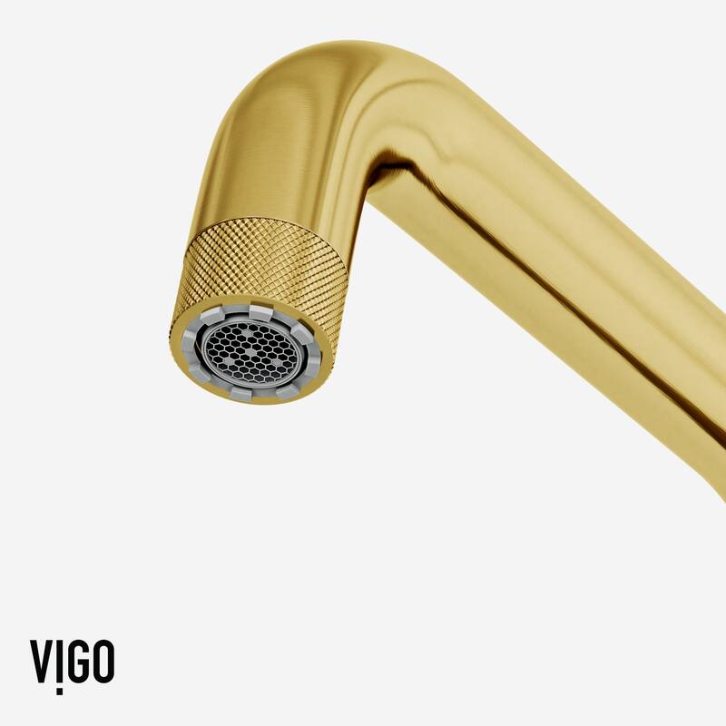 VIGO Cass 13" H Widespread Pull-Out Sprayer Kitchen Faucet