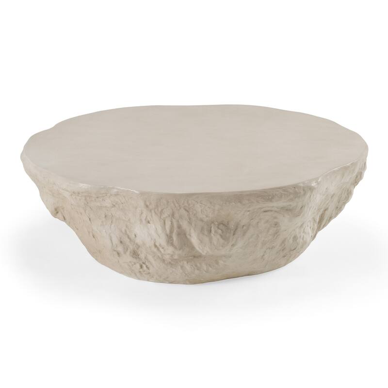 Tyrel Modern Beige Concrete Coffee Table