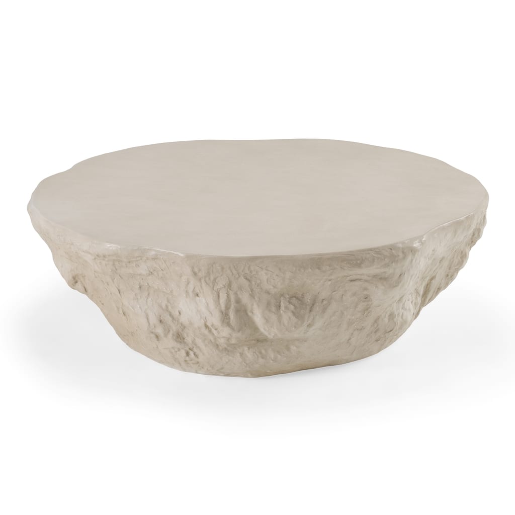 Tyrel Modern Beige Concrete Coffee Table