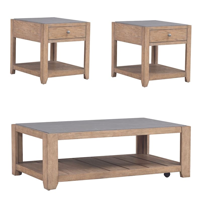 Liberty Furniture Millstone Tile Top Cocktail Table, End Tables - Various Options