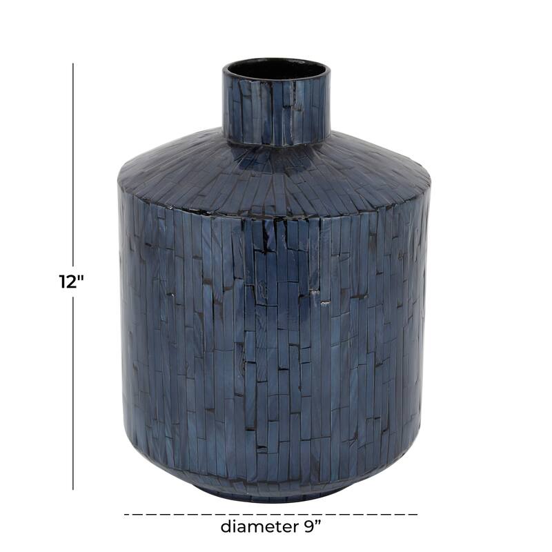 Blue Shell Contemporary Vase