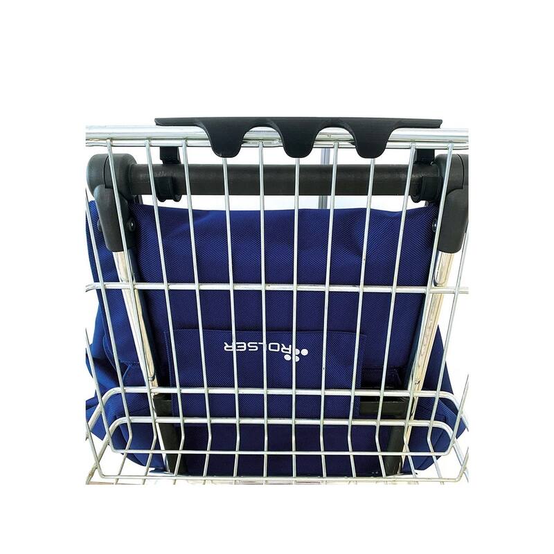 Rolser I-Max MF 4 Wheels 2 Swivelling Foldable Shopping Trolley - 41.34" H x 15.55" W x 12.8" D