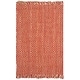 preview thumbnail 3 of 25, SAFAVIEH Handmade Natural Fiber Yanina Sisal Tassel Rug 3' x 5' - Rust - Rectangle
