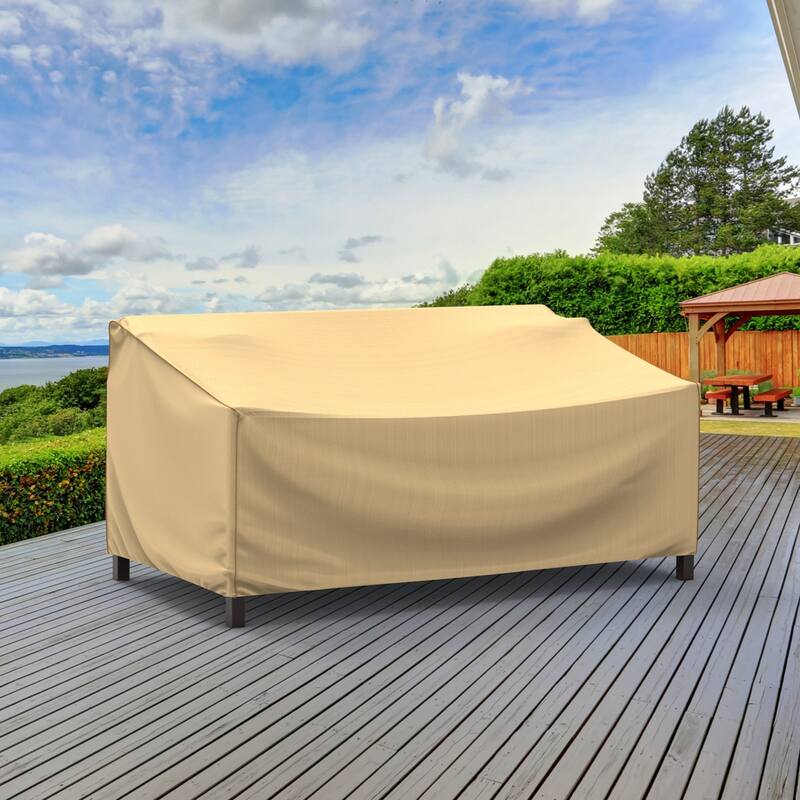 Budge StormBlock™ Savanna Tan Patio Sofa Cover Multiple Sizes