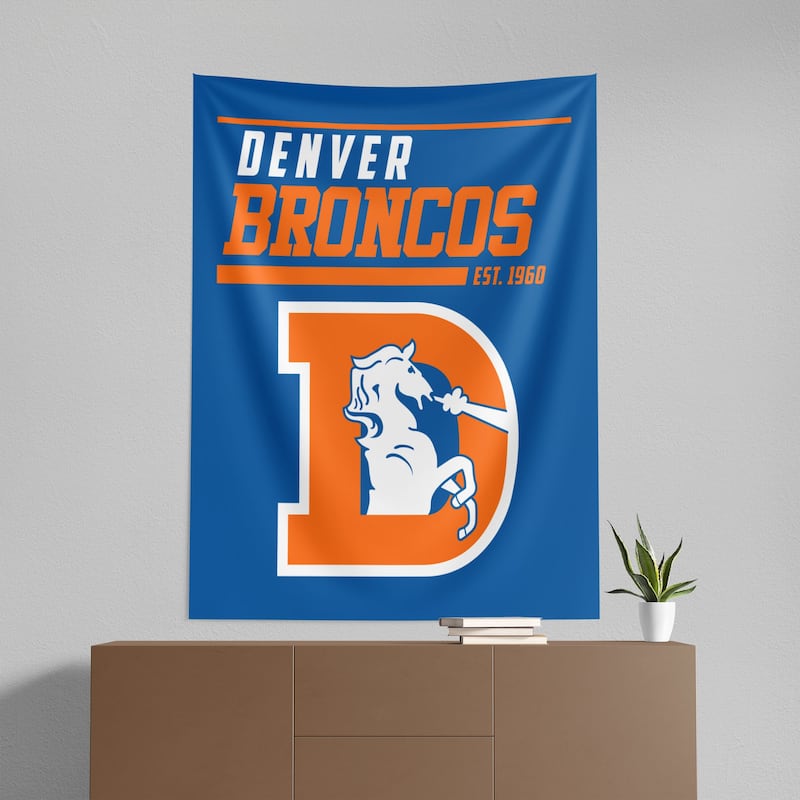 NFL Denver Broncos 40 YD Dash Legacy Wall Hanging - 50"x60"