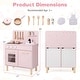 preview thumbnail 10 of 18, Costway Kids Kitchen Playset with Light up Stove & Cooking Sounds Oven - See Details