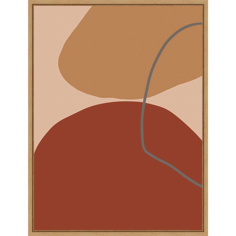 Subtile by Yopie Studio Framed Canvas Wall Art Print - Sylvie Maple