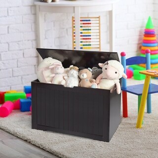 Wooden Toy Box Kids Storage Chest Bench - 30" x 16" x 19" (L x W x H)
