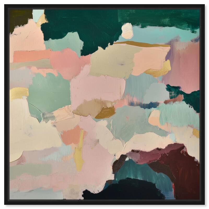 Brushed Beauty II Canvas by Art Remedy - Black - 24" x 24"