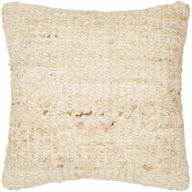 Lorett Hand Woven Wool Throw Pillow