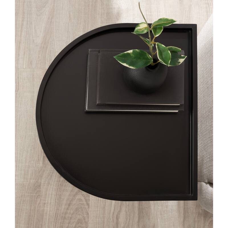 Kate and Laurel Dorrah Half-Circle Side Table