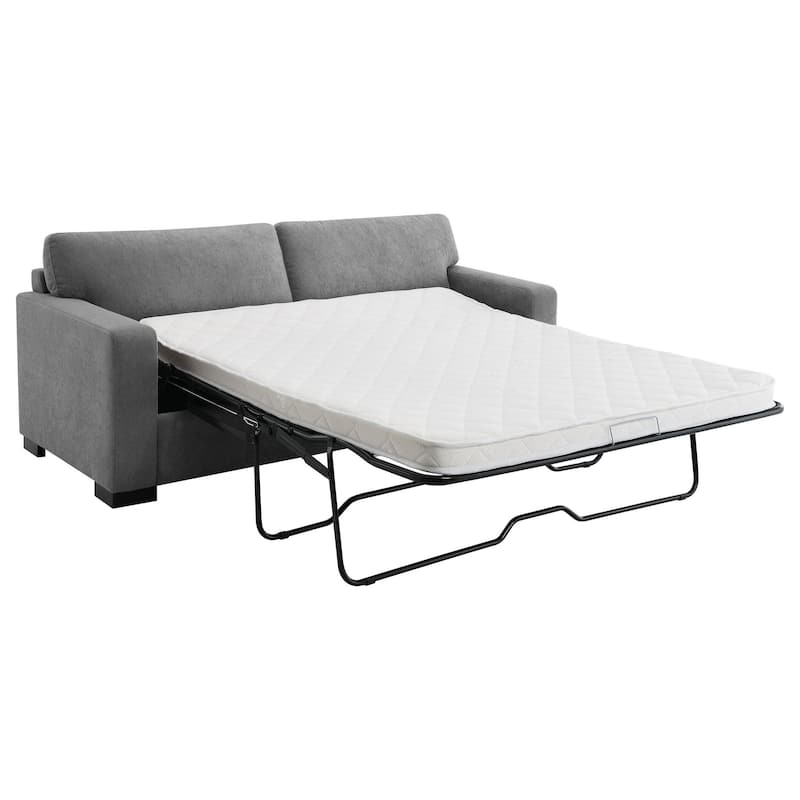 Simmi Sofa Sleeper with Queen Mattress, Light Gray Fabric, 82 Inch
