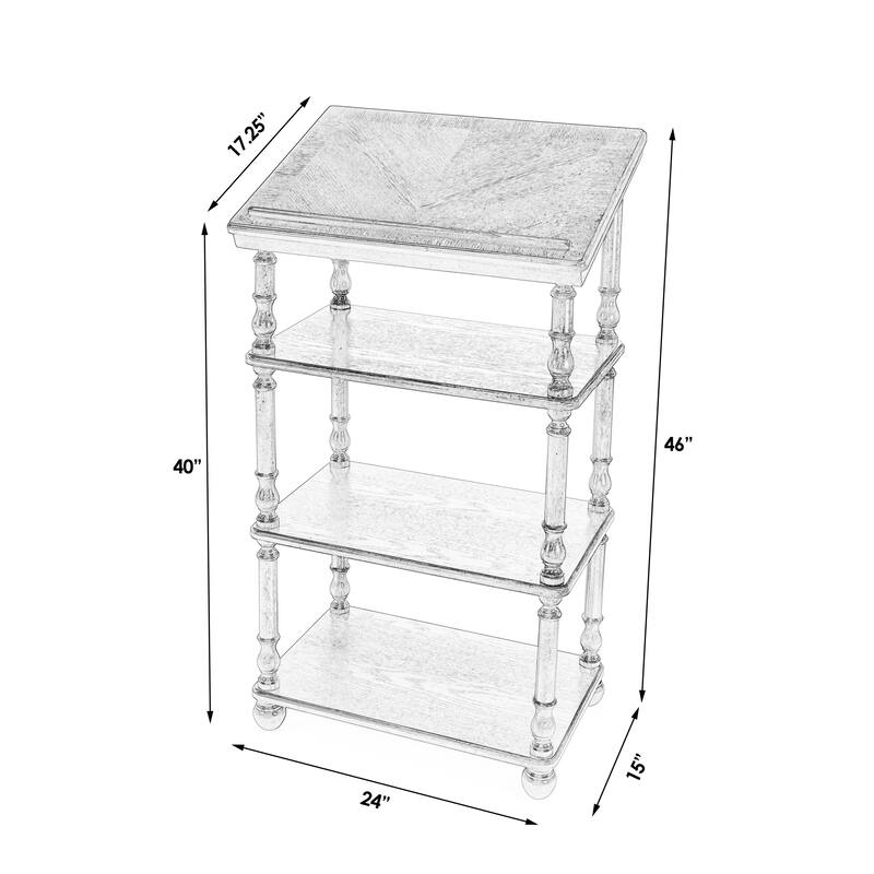 Alden 4-Tier Library Stand