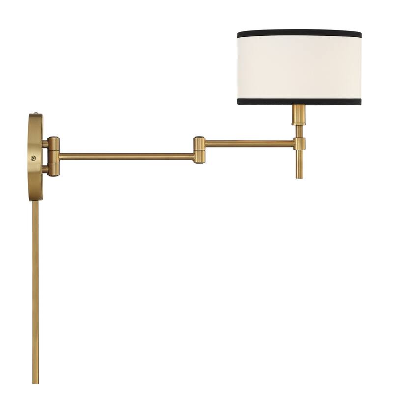 Meridian M90082 11" Tall Hardwired or Plug-In Wall Sconce