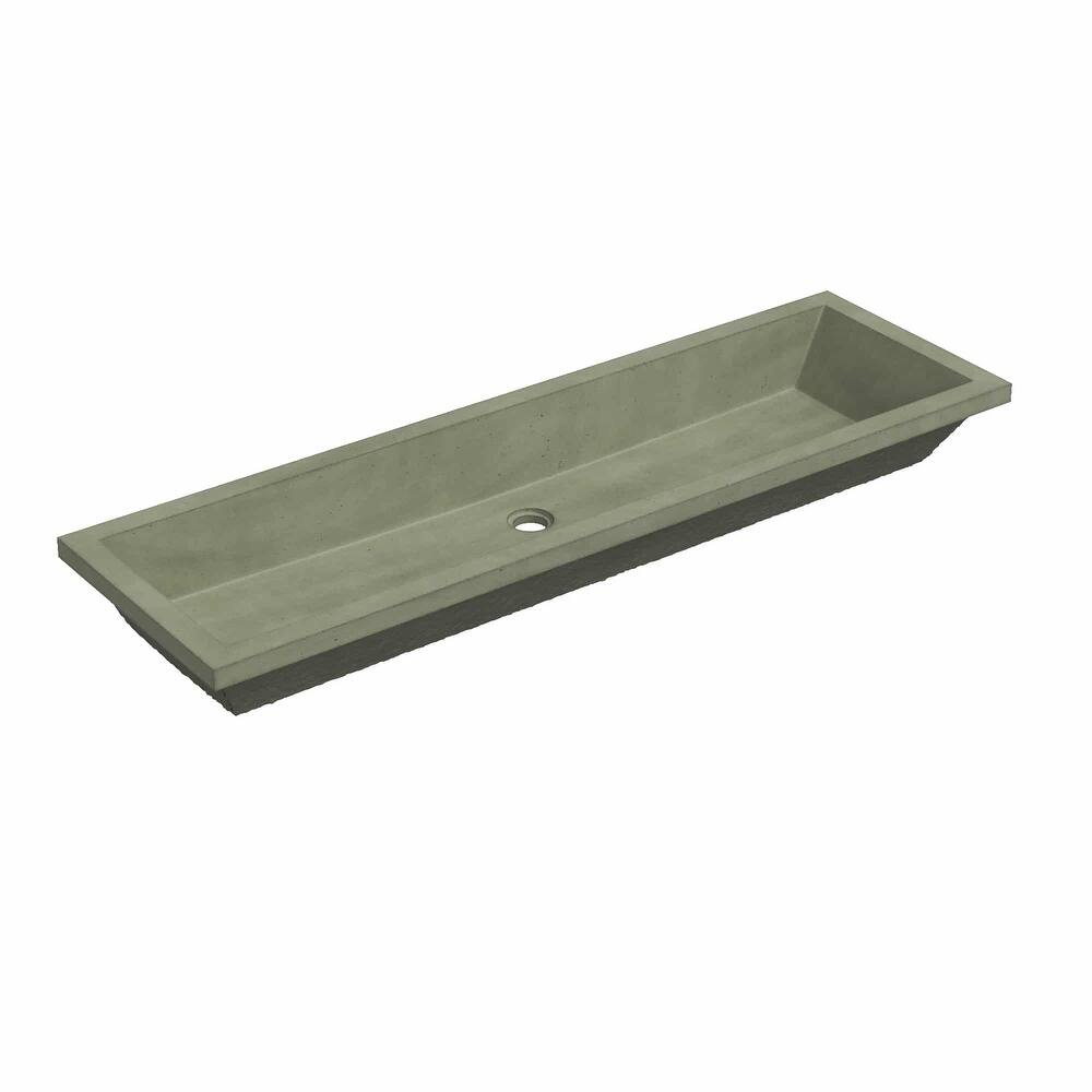 Native Trails NSL4915 NativeStone 49" Rectangular Concrete Undermount