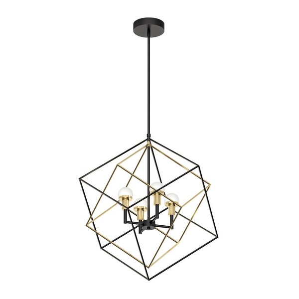 【期間限定特価】 Modern Peyton Artika Mid-Century Gold and Black Chandelier, パンツ