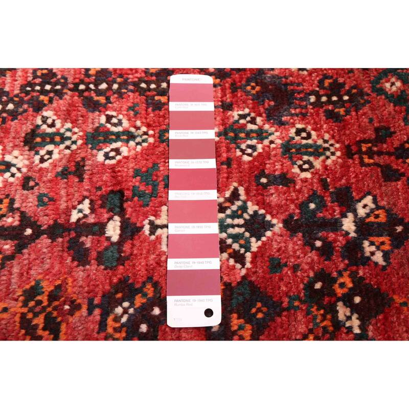 ECARPETGALLERY Hand-knotted Melis Vintage Red Wool Rug - 6'9 x 9'10