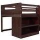 preview thumbnail 14 of 55, Multifunctional Design Loft Bed with Two Shelves and Two Drawers, Maximized Storage Space, Twin Size