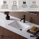 preview thumbnail 17 of 45, Karran Tryst KBF460 Single-Handle Single Hole Basin Bathroom Faucet with Matching Pop-up Drain