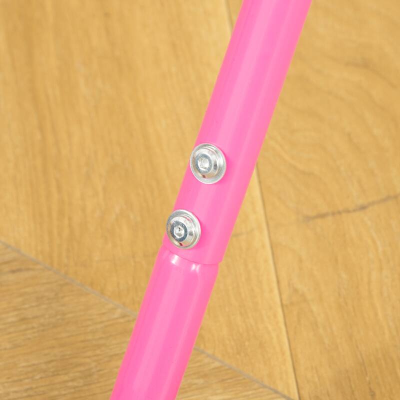 Qaba Folding Gymnastics Bar for Kids, Small Gymnast Bar, Easily Adjustable Height, Kids Gymnastics Equipment for Home